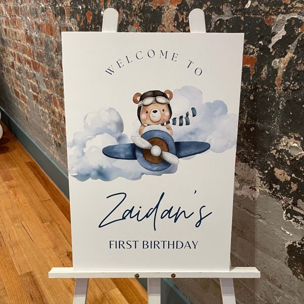 Custom Welcome Sign A2 on Easel - Peachy Keen Events