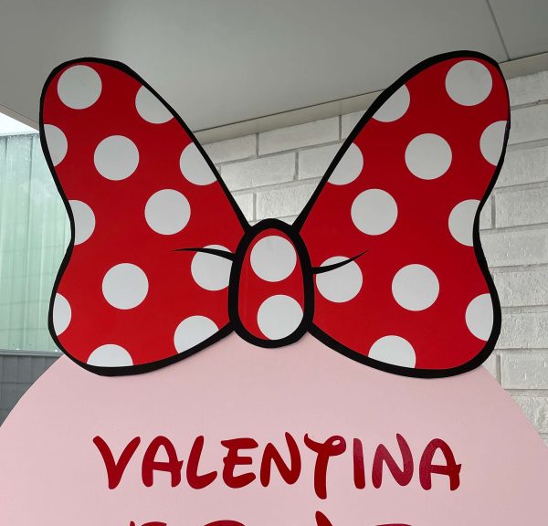 Red Minnie Bow Cutout