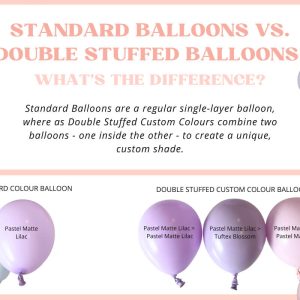 Standard Balloon vs Custom Colour