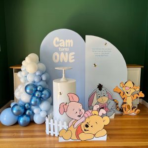 Simple Baby Winnie Double Backdrops CUSTOM COLOURS